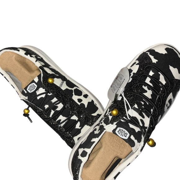 Hey Dude Karina Cow Print Shoes - Picture 2 of 6